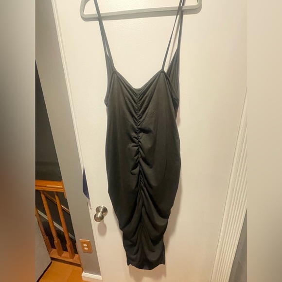 Shein Plus Crossover Front Ruched Cami Bodycon Dress - Picture 4 of 4